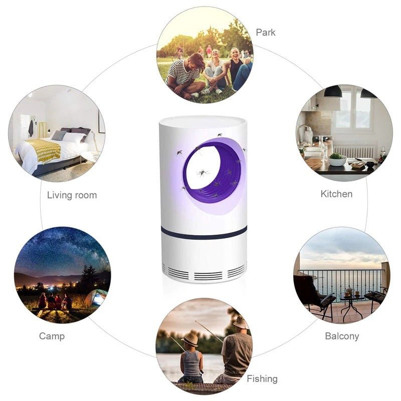 Mosquito Killer Lamp Electric Shocker Round – Powerful 360° UV