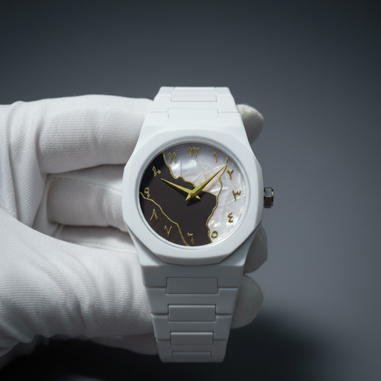 ✨Arabic Aura – White Blue Edition