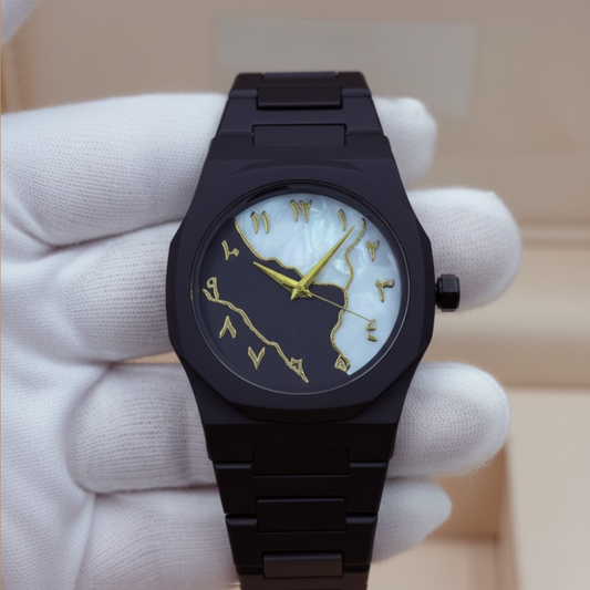 ✨Arabic Aura – Black Blue Edition