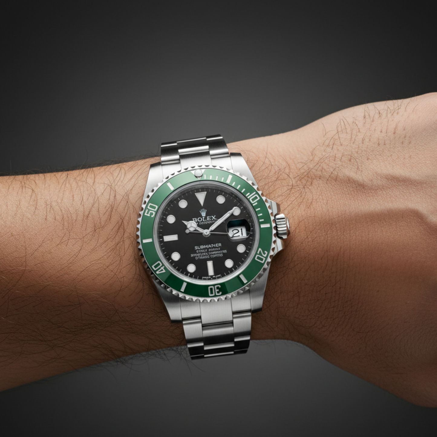 RLX Submariner Watch– Green Black Edition