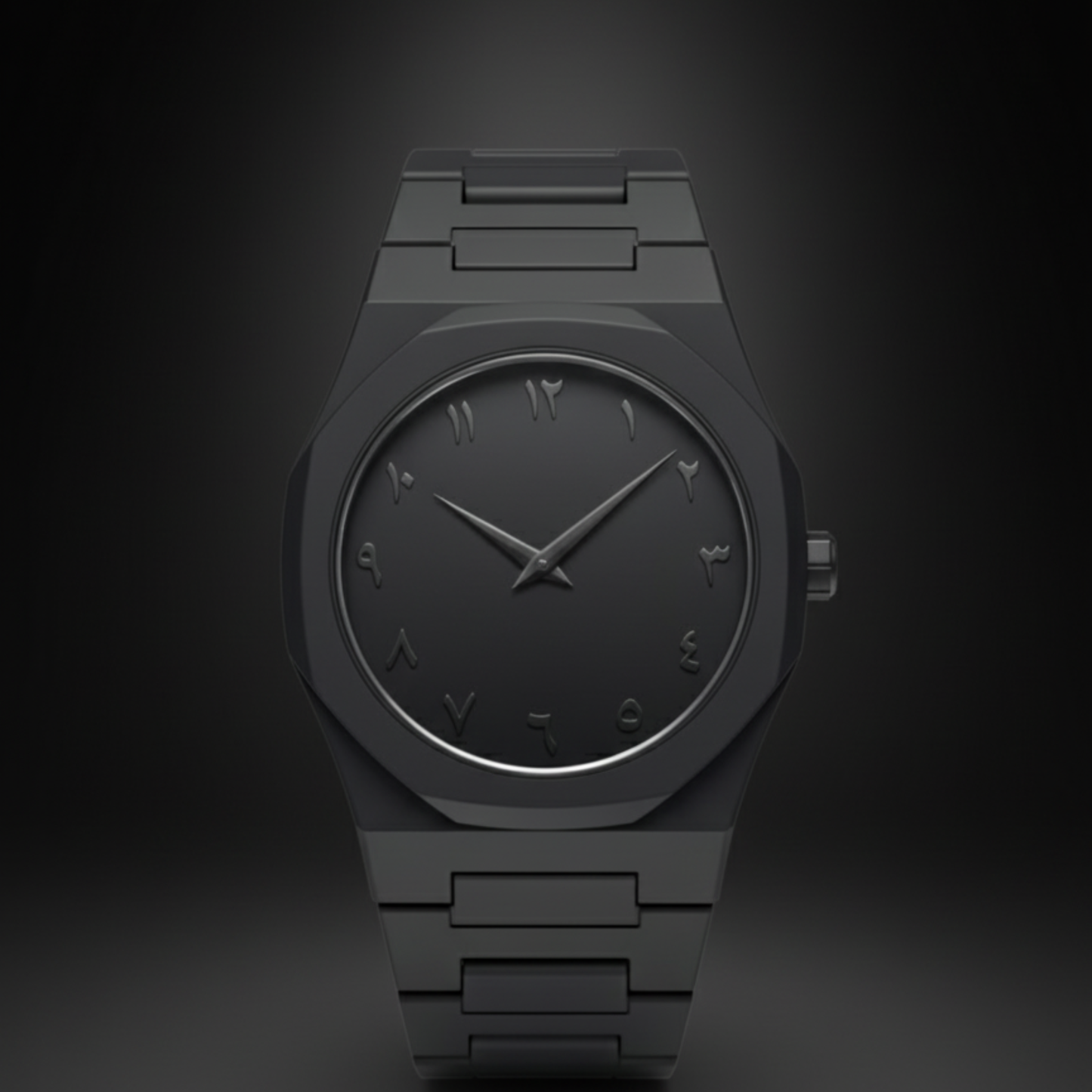 ✨ Arabic Aura – Black Luxury Watch